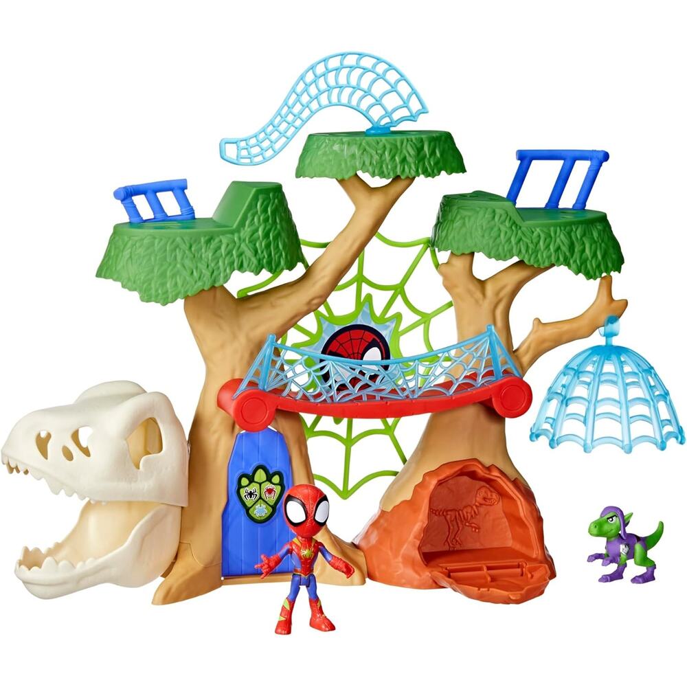 Spidey and His Amazing Friends Marvel Spider-Man Dino Webs Treehouse NWT
